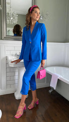 IL Zayna Cobalt Blue Suit Trousers
