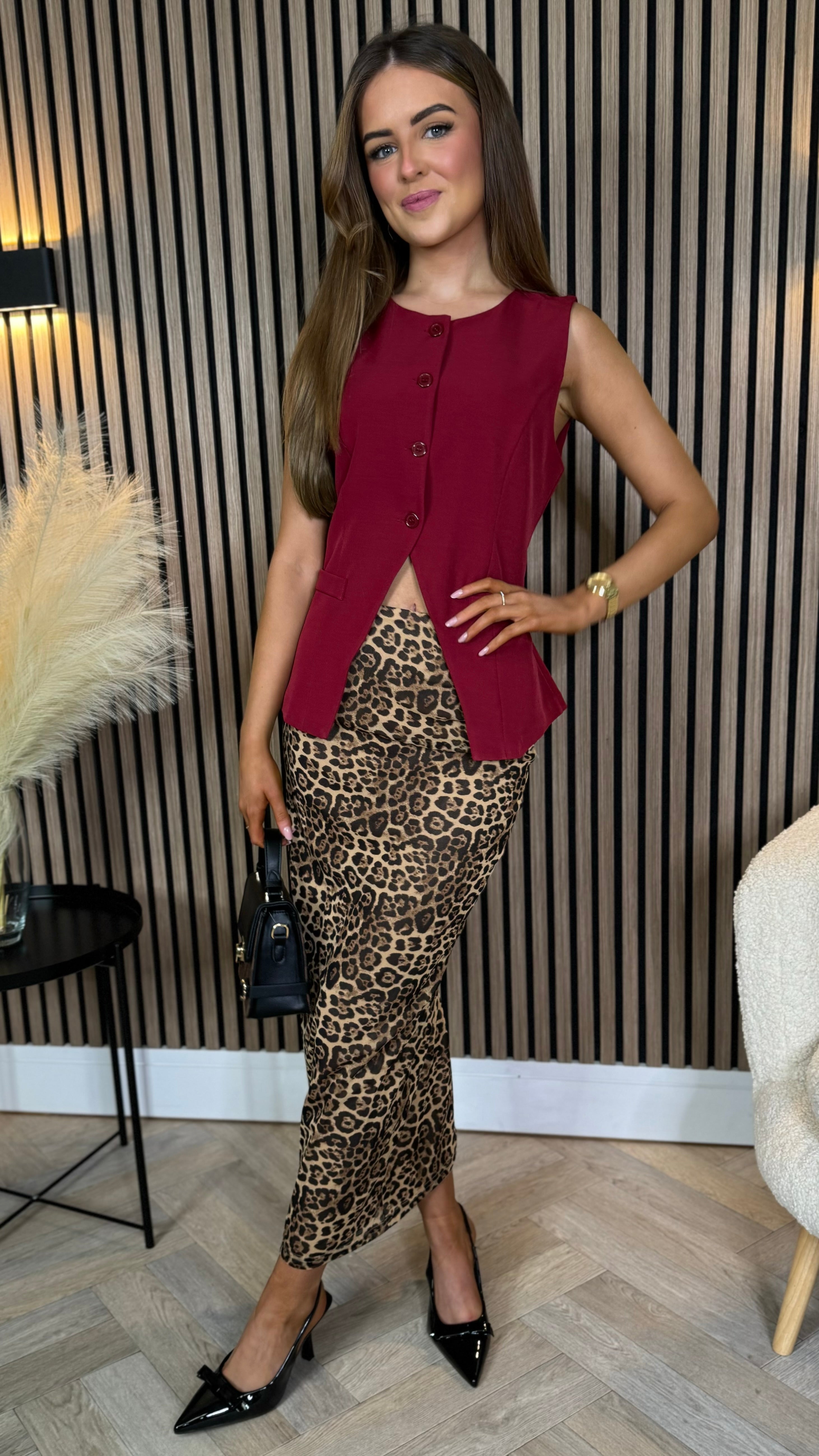 Leopard ruched skirt best sale