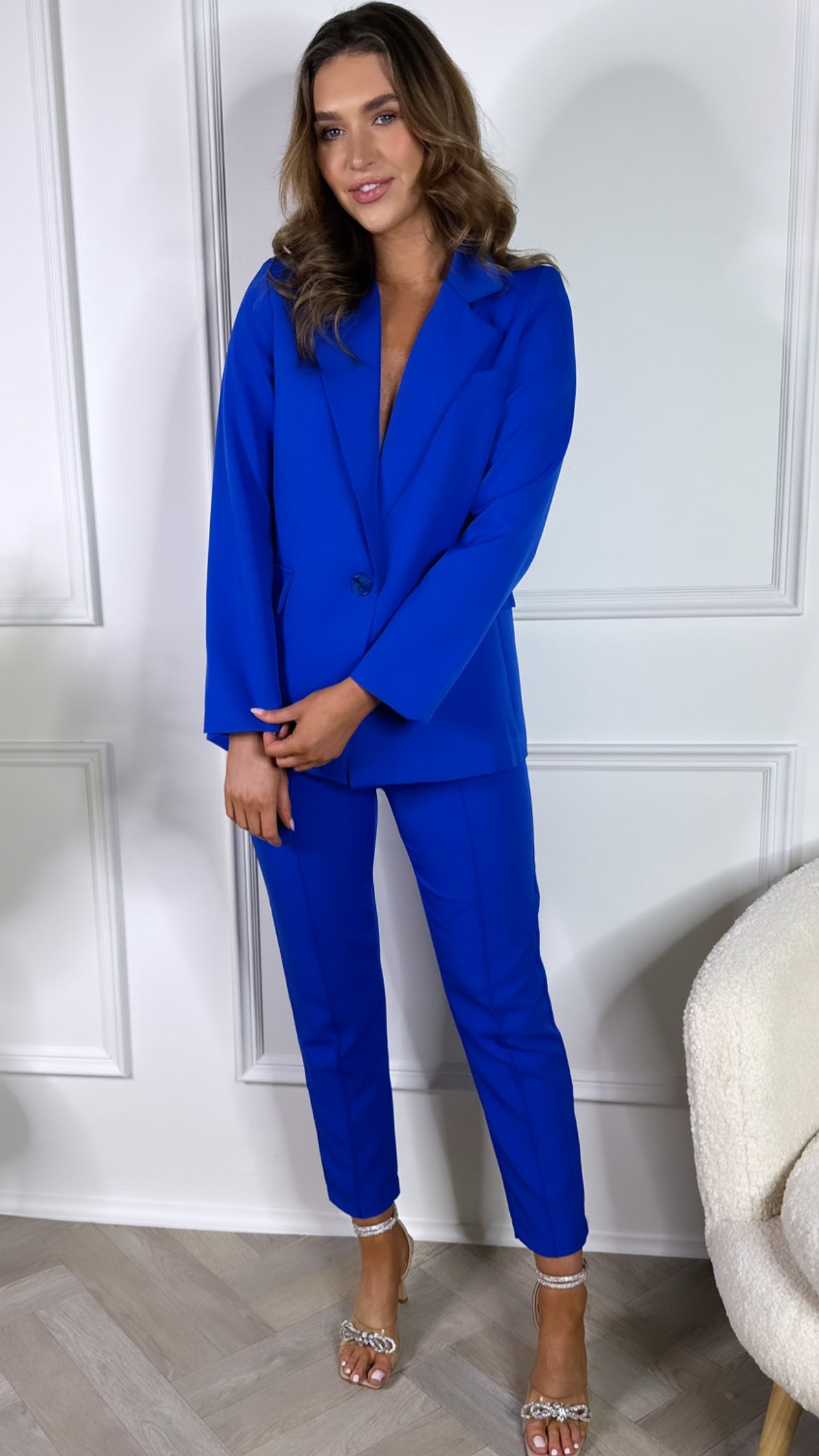 Blue Jacket with Linen Trousers | Sumissura
