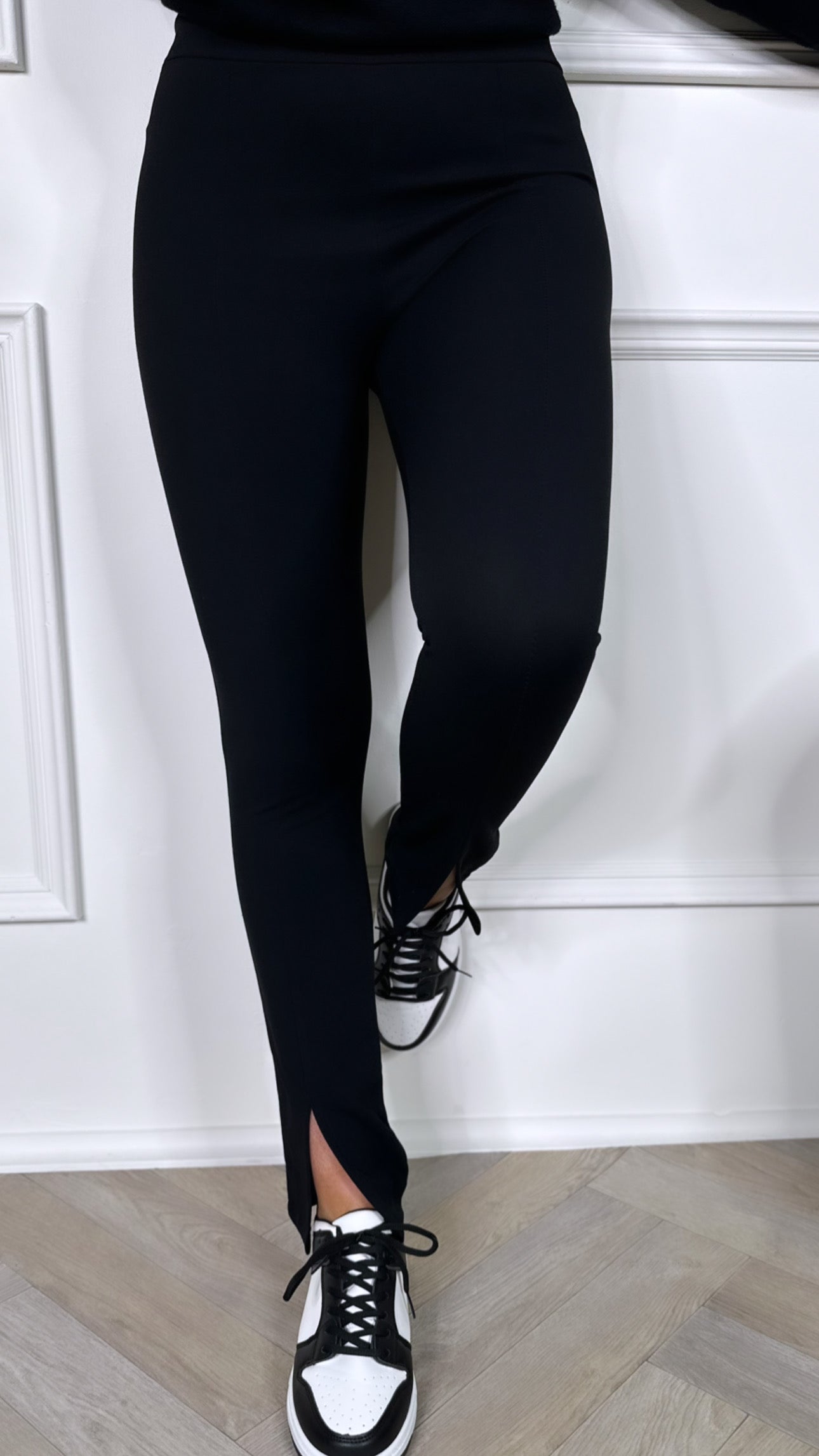 Zara Split Leg Leggings in Black – Get That Trend