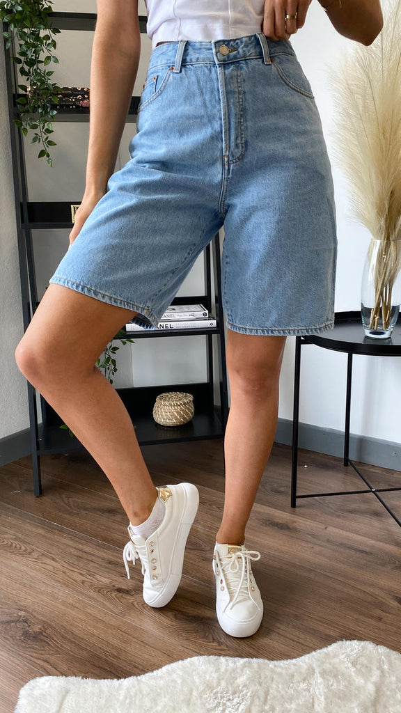Get That Trend Dr Denim Bella Light Blue Relaxed Fit Shorts